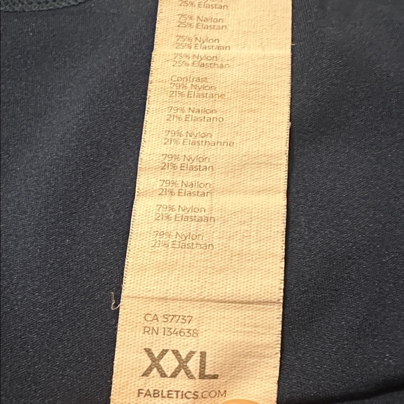 Fabletics Motion365 High Rise leggings size XXL teal - Picture 5 of 10